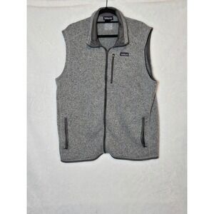 Patagonia Vest Mens 2XL Gray Better Sweater Fleece Full Zip Outdoors Home Depot